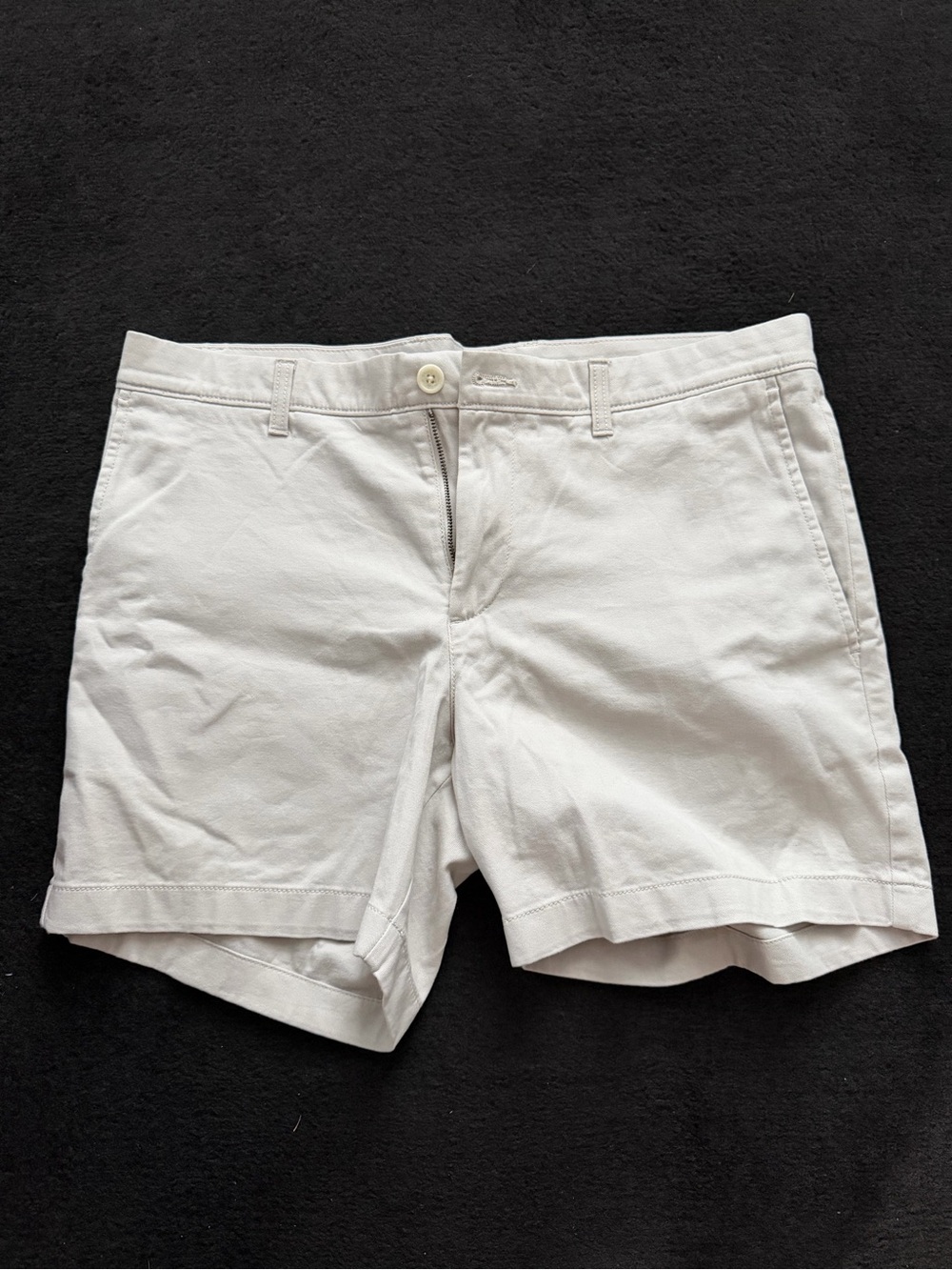 Mens Classic White Cotton Shorts